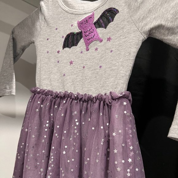 Carter's purple bat Halloween dress, size 4T - Picture 1 of 3